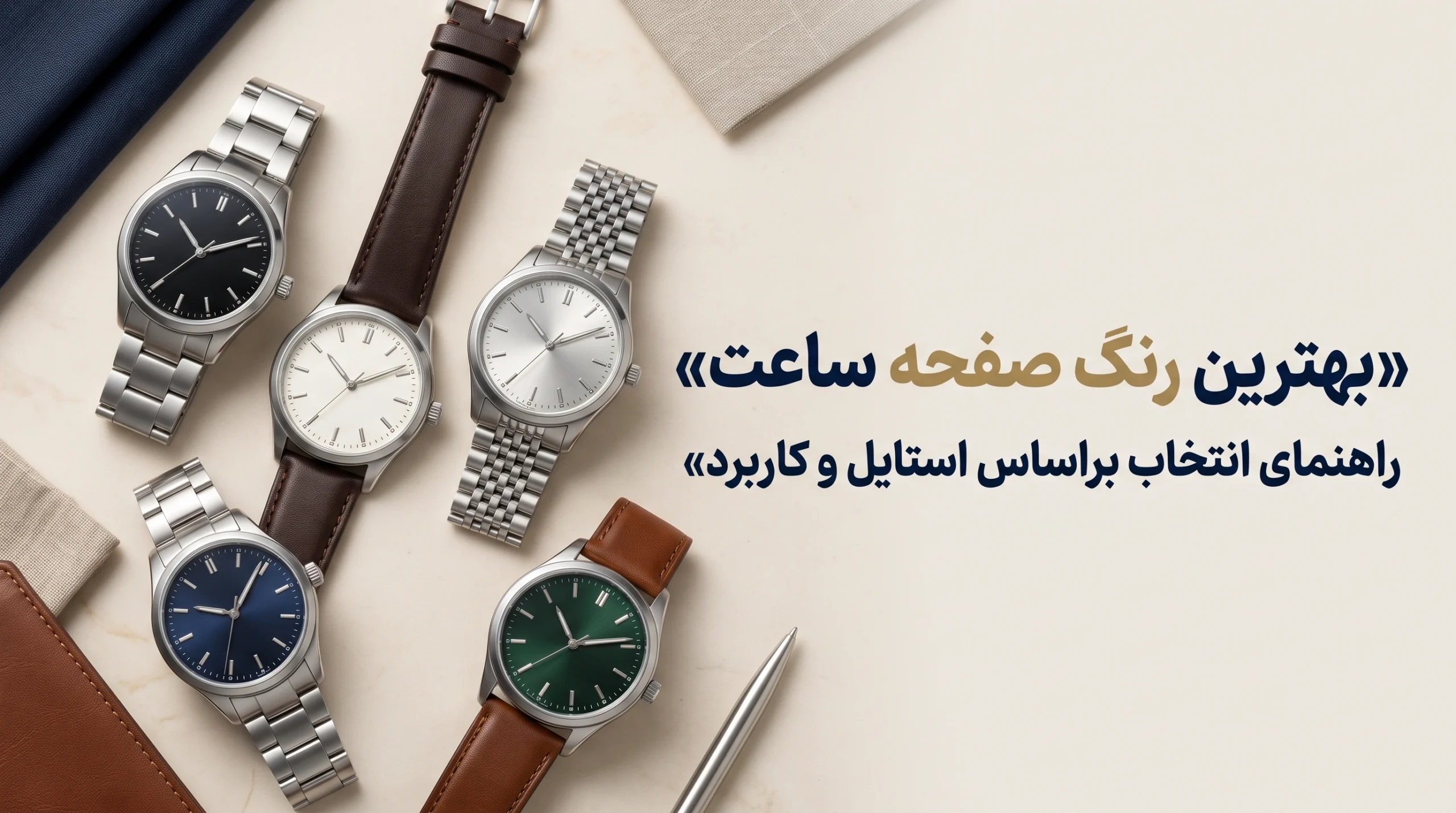 بهترین رنگ صفحه ساعت؛ راهنمای انتخاب براساس استایل و کاربرد