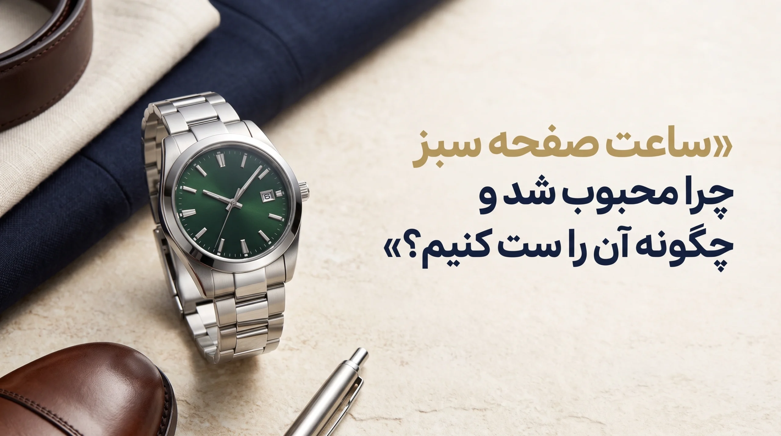ساعت صفحه سبز؛ چرا محبوب شد و چگونه آن را با استایل خود ست کنیم؟