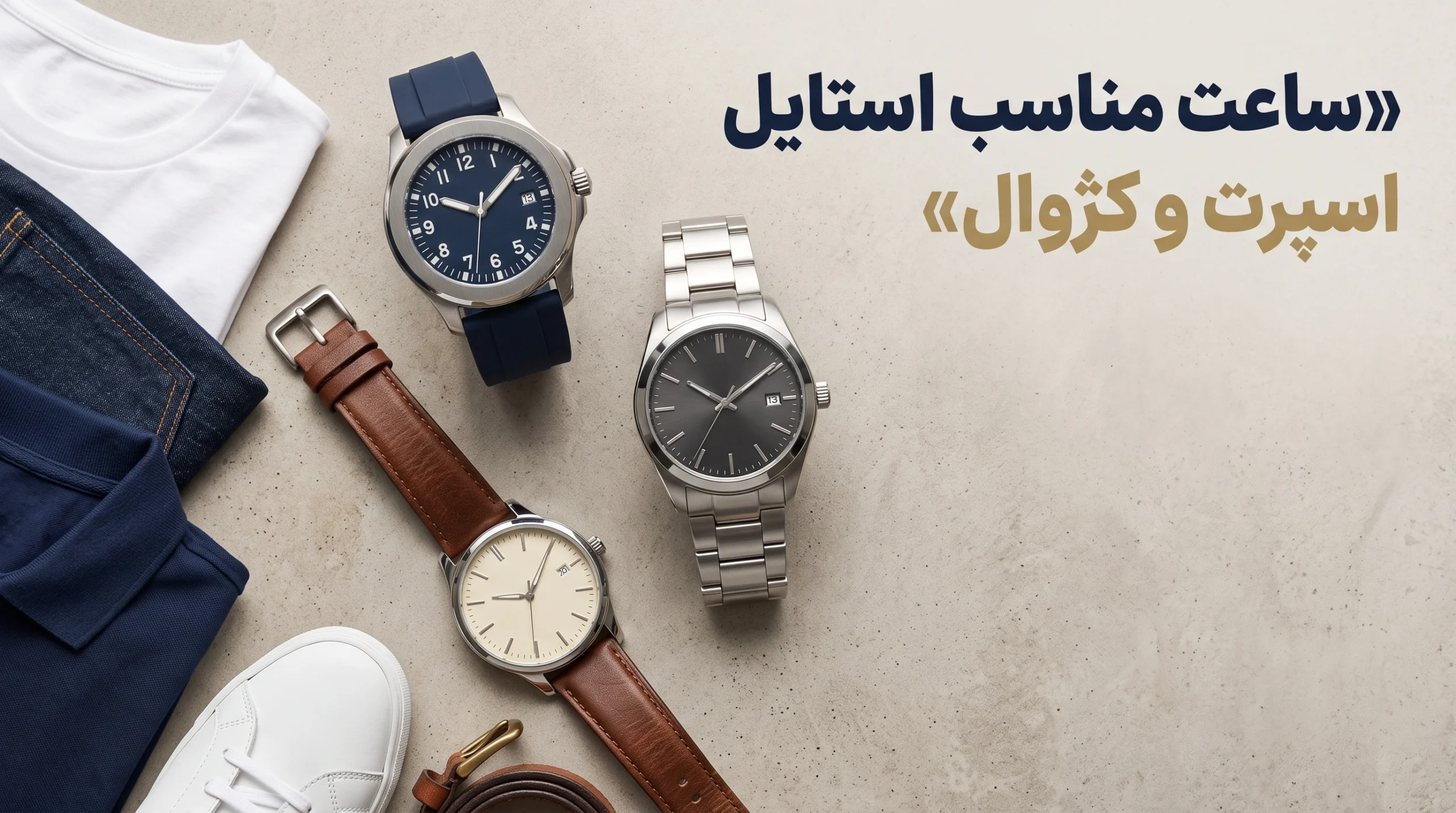 ساعت مناسب استایل اسپرت و کژوال؛ راهنمای انتخاب و ست‌کردن