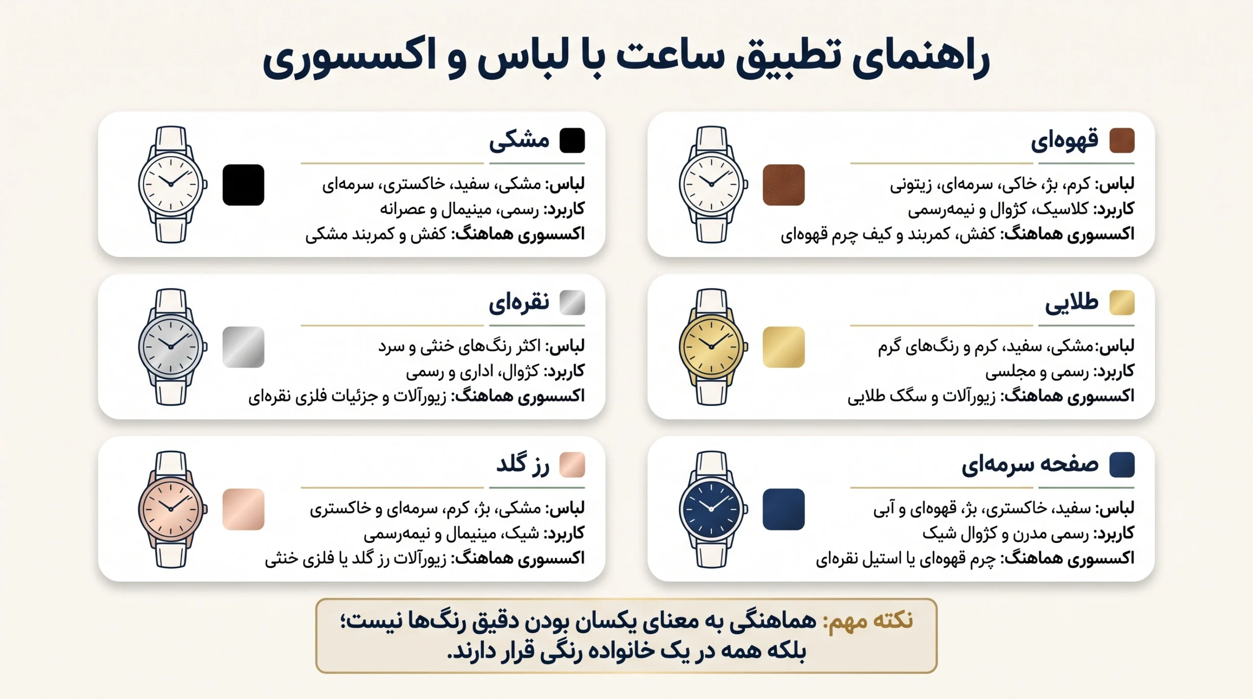 مقایسه ساعت مناسب استایل رسمی، اسمارت کژوال و روزمره روی مچ دست