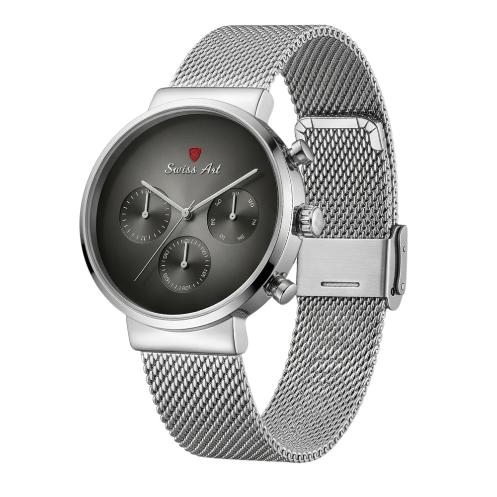 ساعت مچی زنانه سوئیسآرت مدل ANT122 با بند استیل و صفحه دودی